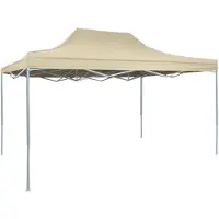 vidaXL Party tent faltbar 3x4 m Stahlcreme