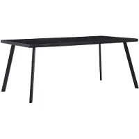 vidaXL Table de salle à manger noire 160 x 80 x 75 cm verre trempé