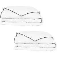 vidaXL Couette en duvet d'hiver 2 pcs 150 x 200 cm
