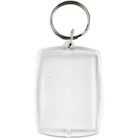 Adlibris Unisexe, Porte-clés, Porte-clés 4 x 5 cm, 25 pièces, Transparent, Argent