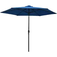 vidaXL Parasol avec mât métallique 300 cm bleu azur