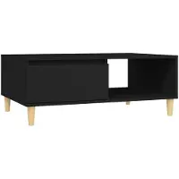 vidaXL Table basse noire 90x60x35 cm Bois composite