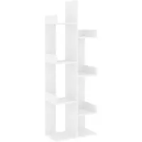 vidaXL Bibliothèque Blanc 48x25,5x140 cm Bois d’ingénierie