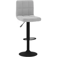 vidaXL Tabouret de bar en velours gris clair