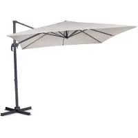 Vonroc Parasol cantilever Pisogne 300x300cm - Premium parasol | Beige