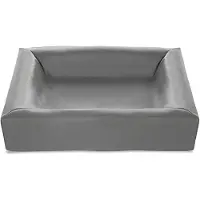 Bia Housse de panier pour chien en simili-cuir Gris