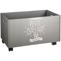 Atmosphera Box Storage Argenté Enfants