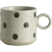 Nordal Mugs granuleux sable/vert set de 4 pièces