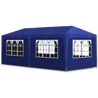 vidaXL Tente de réception 3x6 m bleue