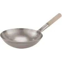 Paderno Cucina Etnica Fer/avec manche en bois Poêle wok 35,5 cm 49604-36