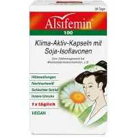 Alsitan GmbH Alsifemin 100 Gélules actives pour le climat avec isoflavones de soja, 90 gélules