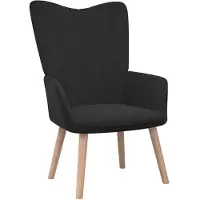 vidaXL Chaise de relaxation Noir Velours