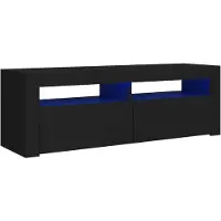 vidaXL Armoire TV avec lampes LED Noir 120x35x40 cm