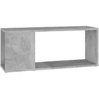 vidaXL Armoire TV gris béton 80x24x32 cm Bois composite