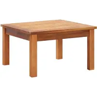 vidaXL Table basse de jardin 60x60x36 cm bois massif acacia