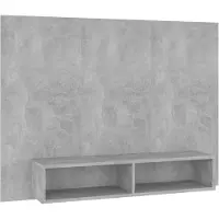 vidaXL Armoire TV murale gris béton 120x23,5x90 cm Bois composite