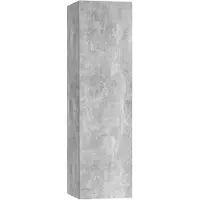vidaXL Armoire TV gris béton 30,5x30x110 cm Bois composite