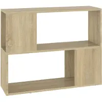 vidaXL Armoire TV Chêne Sonoma 80x24x63 cm Bois composite
