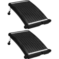 vidaXL Panneaux solaires chauffants courbes pour piscine 2 pcs. 72,5x46 cm