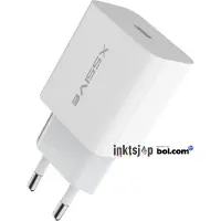 Xssive 25W PD Fast Charge 3.0 PPS Type-C Chargeur rapide Chargeur secteur 3A mâle compatible avec Android & iPhone blanc