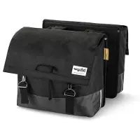 URBAN PROOF Sacoche de vélo double recyclée 40 litres noir/gris