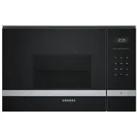 Siemens iQ500 BE525LMS0 micro-onde Noir, Acier inoxydable Micro-onde combiné Intégré 20 L 800 W