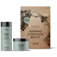 Lakme Teknia travel pack Organic Balance : shampooing 100 ml + produits de soin 100 ml