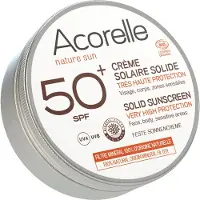 ACORELLE Crème Solaire Solide SPF50+ Bio 20 g Crème Protection Solaire