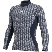 ALÉ Cubes Long Sleeve Base Layer Bleu XS-S Homme