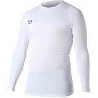 Umbro Basela Crew Core Long Sleeve Base Layer Blanc 3XL Homme