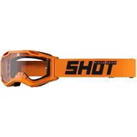 Shot Race Gear Assault 2.0 Solid Off-road Goggles Orange Clear/CAT0