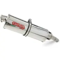 Gpr Exhaust Systems Trioval Suzuki Dr Big 750 1987-89 Homologated Slip On Muffler Argenté Homologated