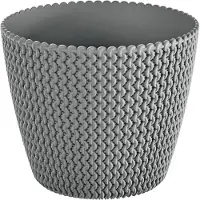 Prosperplast Flowerpot Splofy DSP160, Ø 15.7 cm, grey (15.70 x 13.20 cm)