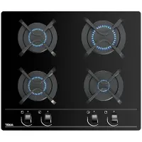 Teka GBC 64000, Noir, Encastrable, 60 cm, Gaz, Verre, 4 zones