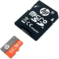 HP Microsdxc 128gb Uhs-i U3 Memory Card With Adapter Orange,Gris