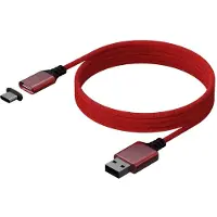 Câble De Charge Magnétique rouge Konix Mythics Pour Manette Ps5
