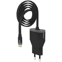 Muvit Chargeur de voyage Apple Lightning MFi 1 m 2,4 A Noir Noir Taille unique