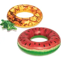 Bestway Bouée gonflable baignade Summer fruit ananas Jaune Taille : Unique