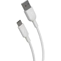 Muvit , câble USB-C vers USB 2.0 charge rapide 3A et synchronisation 1,2m, blanc