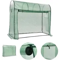 vidaXL Serre avec porte zippée 200 x 80 x 170 cm