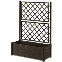 Stefanplast Jardinière rectangulaire Stefanplast 80036 Moka 100 x 43 x 142 cm