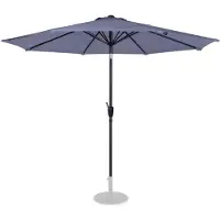 Vonroc Parasol Recanati Ø300cm - Parasol Haute Qualité Premium | Gris