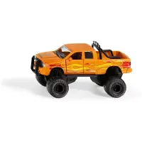 Siku Modèle réduit Dodge RAM 1500 avec pneus-ballons échelle 1:50 noir/orange