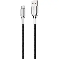 Cygnett CY2681PCUSA câble USB USB 2.0 1 m USB C USB A Noir, Acier inoxydable