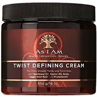 As I Am Twist Defining Cream for Shiny Smooth Twists and Twist Outs 16 oz
