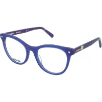 Moschino Lunettes de vue - Love - MOL592 - Bleu - Acétate - Femme (51/18/140)