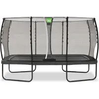 Exit Allure Classic Trampoline 244x427cm – Sur pieds – Rectangulaire – Noir
