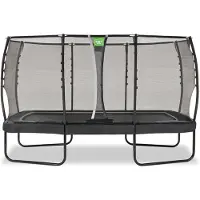Exit Allure Premium Trampoline 244x427cm – Sur pieds – Rectangulaire – Noir