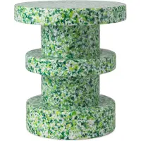 Normann Copenhagen Table d'appoint verte empilée de tabourets Bit