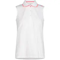 CMP Polo sans manches en piqué extensible femme